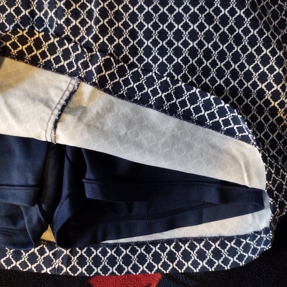 Mario Serrani Comfort Stretch Patterned Skort - Picture 7 of 7